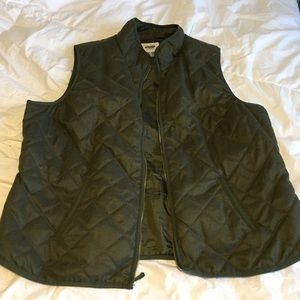 Old navy olive green zip vest